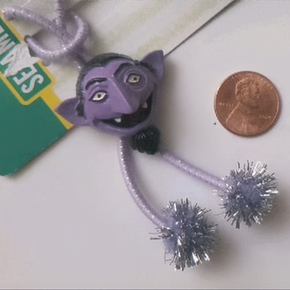 (3) Count Von Count Sesame Street Hair Tie/Ponytail Holders NOS 2004 AH! AH! AH! - Picture 2 of 7